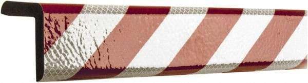 PRO-SAFE - Polyurethane Foam Type H+ Corner Guard - Red/White - Americas Industrial Supply