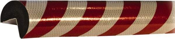 PRO-SAFE - Polyurethane Foam Type A+ Corner Guard - Red/White - Americas Industrial Supply