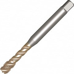 Sandvik Coromant - M20x2.50 Metric 4 Flute 6H Modified Bottoming Spiral Flute Tap - Powdered Metal, Uncoated, 140mm OAL, Right Hand Flute, Right Hand Thread, Series CoroTap 300 - Americas Industrial Supply