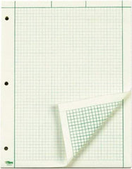 TOPS - 100 Sheet, 8-1/2 x 11", Quadrille Engineering Computation Pad - Green - Americas Industrial Supply