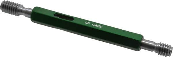 GF Gage - 5/16-18, Class 3B, Double End Plug Thread Go/No Go Gage - Hardened Tool Steel, Size 1 Handle Included - Americas Industrial Supply