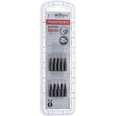 Wiha - Slotted Screwdriver Bits Reversible: NonReversible Blade Width (Inch): 3/16 - Americas Industrial Supply