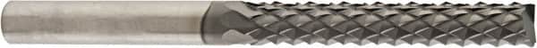 Niagara Cutter - 1/2" Diam, 1" LOC, End Mill End, Solid Carbide Diamond Pattern Router Bit - Right Hand Cut, 3" OAL, 1/2" Shank Diam, Use on Carbon Fiber, Composite, Graphite, Green Ceramics - Americas Industrial Supply
