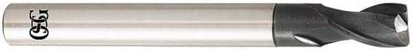 OSG - 12mm, 2 Flute, Single End, Solid Carbide, 3mm Corner Radius End Mill - 110mm OAL, 30° Helix, Right Hand Flute, 18mm LOC, Right Hand Cut, - Americas Industrial Supply