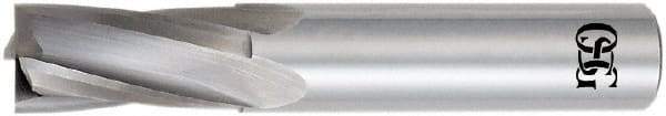 OSG - 1/4", 3/4" LOC, 1/4" Shank Diam, 2-1/2" OAL, 4 Flute, Solid Carbide Square End Mill - Single End, Uncoated, Spiral Flute, 15° Helix, Centercutting, Right Hand Cut, Right Hand Flute, Series 409 - Americas Industrial Supply