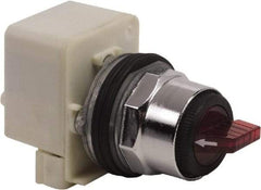 Square D - 30mm Mount Hole, 3 Position, Selector Switch Only - Red, Maintained (MA), Illuminated - Americas Industrial Supply