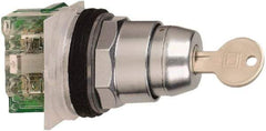 Square D - 30mm Mount Hole, 2 Position, Key Operated, Selector Switch Only - Black, Maintained (MA), Nonilluminated - Americas Industrial Supply