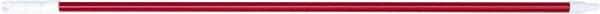 PRO-SOURCE - 60 x 1-1/4" Fiberglass Handle for Floor Squeegees & Push Brooms - Threaded Connection, Red - Americas Industrial Supply