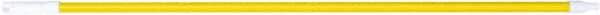 PRO-SOURCE - 54 x 1-1/4" Fiberglass Handle for Floor Squeegees & Push Brooms - Threaded Connection, Yellow - Americas Industrial Supply