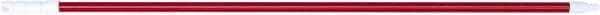 PRO-SOURCE - 54 x 1-1/4" Fiberglass Handle for Floor Squeegees & Push Brooms - Threaded Connection, Red - Americas Industrial Supply