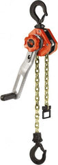 CM - 3,000 Lb Lifting Capacity, 10' Lift Height, Lever Hoist - Made from Chain, 60.7 Lb Avg Pull to Lift Rated Load, 1 Chain - Americas Industrial Supply