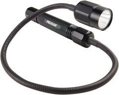 Pelican Products, Inc. - White LED Bulb, 65 Lumens, Hands-free Flashlight - Black Aluminum Body, 2 AA Alkaline Batteries Included - Americas Industrial Supply