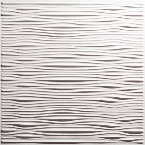 Genesis - Pack of 12 Drifts 23-3/4" x 23-3/4" x 0.11" Vinyl Ceiling Tiles - Americas Industrial Supply