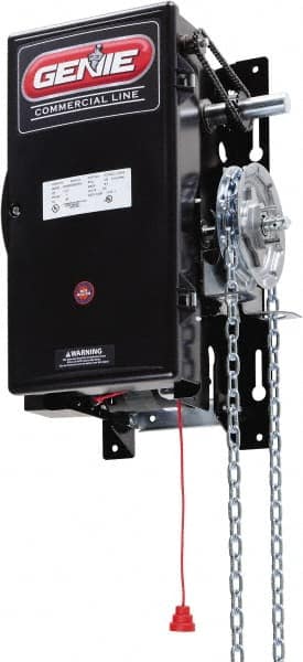 Genie - 1/2 hp 1 Phase Medium Duty Garage Door Hoist Operator Head with Brake - For Use with Maximum 16' High Rolling Door - Americas Industrial Supply