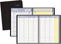 AT-A-GLANCE - 32 Sheet, 8-1/4 x 10-7/8", Weekly/Monthly Planner - Black - Americas Industrial Supply