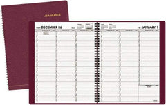 AT-A-GLANCE - 52 Sheet, 8-1/4 x 10-7/8", Appointment Book - Winestone - Americas Industrial Supply