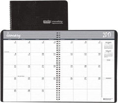 House of Doolittle - 12 Sheet, 8-1/2 x 11", Monthly Planner - Black - Americas Industrial Supply