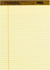 TOPS - 50 Sheet, 8-1/2 x 11-3/4", Legal Pad - Canary - Americas Industrial Supply