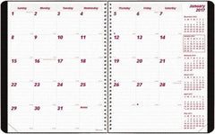 Brownline - 12 Sheet, 8-1/2 x 11", Monthly Planner - Black - Americas Industrial Supply