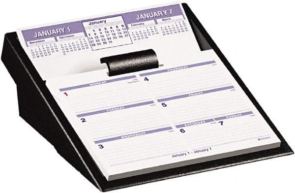 AT-A-GLANCE - 52 Sheet, 5-5/8 x 7", Desk Calendar Refill - White - Americas Industrial Supply