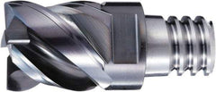 OSG - PXVC Grade XP3225 Carbide Chamfer Milling Tip Insert - Cr Finish, 4 Flutes, 25mm Cutting Diam, 25mm Depth of Cut, 45/48° Helix - Americas Industrial Supply