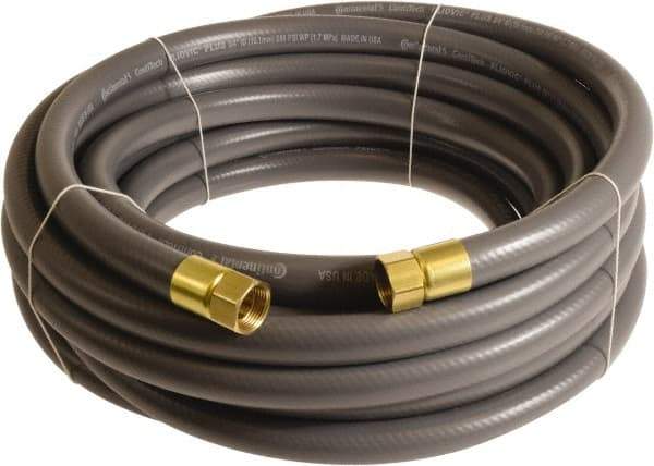 Continental ContiTech - 3/4" ID x 1.11" OD 75' Long Multipurpose Air Hose - FNPT x FNPT Ends, 250 Working psi, -10 to 158°F, 3/4" Fitting, Gray - Americas Industrial Supply
