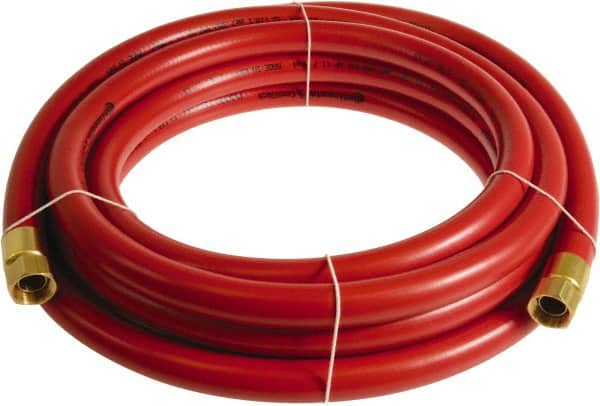 Continental ContiTech - 3/4" ID x 1.11" OD 75' Long Multipurpose Air Hose - FNPT x FNPT Ends, 250 Working psi, -10 to 158°F, 3/4" Fitting, Red - Americas Industrial Supply
