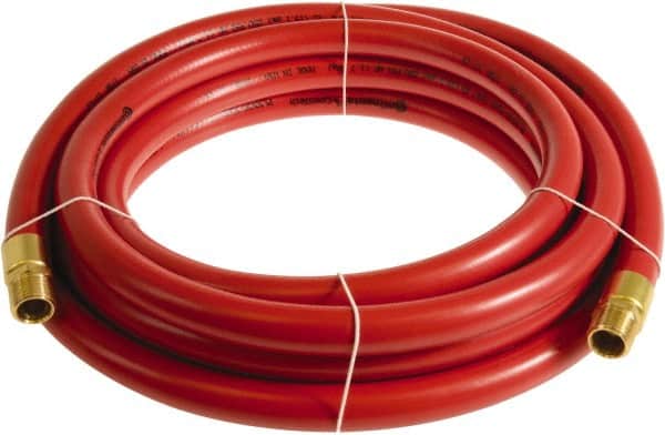 Continental ContiTech - 1" ID x 1.38" OD 20' Long Multipurpose Air Hose - MNPT x MNPT Ends, 250 Working psi, -10 to 158°F, 1" Fitting, Red - Americas Industrial Supply