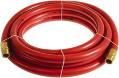 Continental ContiTech - 3/4" ID x 1.11" OD 75' Long Multipurpose Air Hose - MNPT x MNPT Ends, 250 Working psi, -10 to 158°F, 3/4" Fitting, Red - Americas Industrial Supply