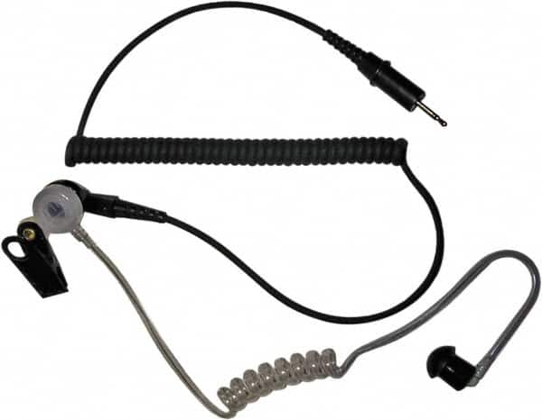 Kenwood - Ear Bud, Push to Talk Microphone Earphone Kit - Black & Clear, Use with Protalk Series Two Way Radios - Americas Industrial Supply