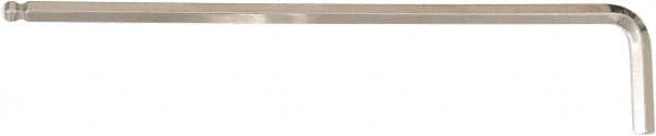 Wiha - 1/4" Hex, Long Arm, Ball End Hex Key - 185mm OAL, Inch System of Measurement - Americas Industrial Supply