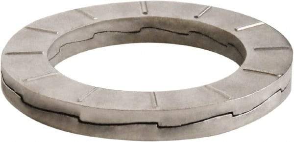DISC-LOCK - 3/8", 0.705" OD, Uncoated, Stainless Steel Wedge Lock Washer - Grade 316L, 0.404 to 0.414" ID - Americas Industrial Supply