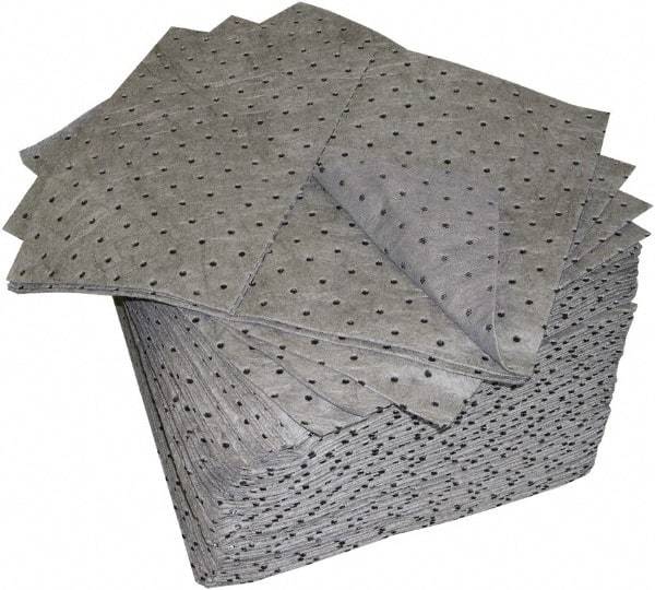 Oil-Dri - 20 Gal Capacity per Package, Universal Pad - 19" Long x 15" Wide, Polypropylene - Americas Industrial Supply