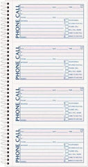 TOPS - 400 Sheet, 2-3/4 x 5", Call Book - Blue & Red - Americas Industrial Supply