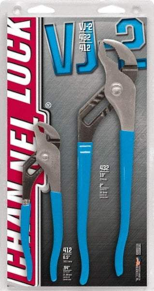 Channellock - 2 Piece Tongue & Groove Plier Set - Comes in Display Card - Americas Industrial Supply