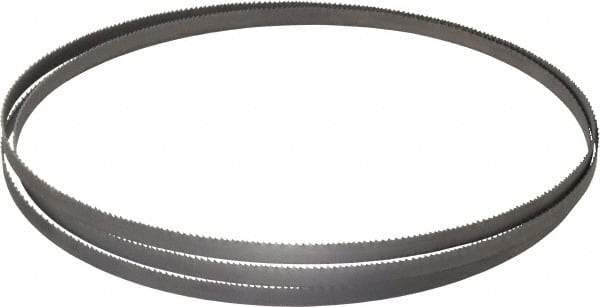 Lenox - 10 to 14 TPI, 7' 9" Long x 3/8" Wide x 0.025" Thick, Welded Band Saw Blade - Bi-Metal, Toothed Edge, Raker Tooth Set, Flexible Back, Contour Cutting - Americas Industrial Supply