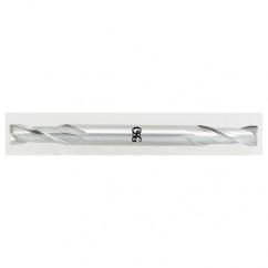3/16 x 3/16 x 1/2 x 2-1/4 2 Fl HSS-CO Square Center Cutting End Mill - Bright - Americas Industrial Supply
