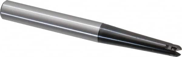 LMT - 1/4" Cut Diam, 1.57" Max Depth of Cut, 3/8" Shank Diam, 3.54" OAL, Indexable Ball Nose End Mill - 1.57" Head Length, Straight Shank, EBG-R-T Toolholder, WPR 0250 Insert - Americas Industrial Supply