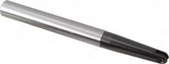LMT - 1/2" Cut Diam, 2.36" Max Depth of Cut, 5/8" Shank Diam, 6.3" OAL, Indexable Ball Nose End Mill - 2.36" Head Length, Straight Shank, EBG-R-T Toolholder, WPR 0500 Insert - Americas Industrial Supply