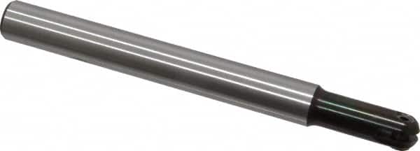 LMT - 1/2" Cut Diam, 1.26" Max Depth of Cut, 1/2" Shank Diam, 5.12" OAL, Indexable Ball Nose End Mill - 1.26" Head Length, Straight Shank, EBG-R Toolholder, WPR 0500 Insert - Americas Industrial Supply