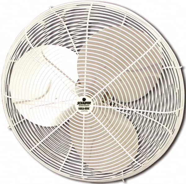Schaefer Ventilation Equipment - 24" Blade, 1/4 hp, 5,100 Max CFM, Single Phase Non-Oscillating Fan - 3/2.2 Amps, 115 Volts, 2 Speed - Americas Industrial Supply