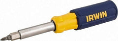 Irwin - Bit Screwdriver - Phillips, Slotted, Square, Nut Driver, 9-in-1 - Americas Industrial Supply