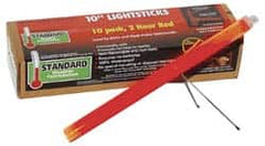Cyalume - 10 Piece Red Chemical Lightstick - 10 Inch Long, 2 Hours Illumination Time, Nonflammable, Nontoxic and Waterproof, Snap and Shake Activation Method - Americas Industrial Supply