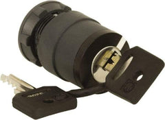 Schneider Electric - 22mm Mount Hole, 2 Position, Key Operated, Selector Switch Only - Black, Maintained (MA), Nonilluminated, Shock, Vibration and Water Resistant - Americas Industrial Supply