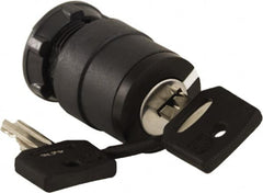 Schneider Electric - 22mm Mount Hole, 2 Position, Key Operated, Selector Switch Only - Black, Maintained (MA), Nonilluminated, Shock, Vibration and Water Resistant - Americas Industrial Supply