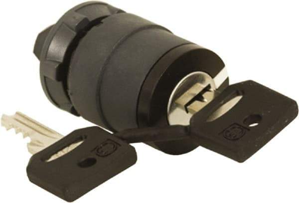 Schneider Electric - 22mm Mount Hole, 3 Position, Key Operated, Selector Switch Only - Black, Maintained (MA), Nonilluminated, Shock, Vibration and Water Resistant - Americas Industrial Supply