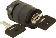 Schneider Electric - 22mm Mount Hole, 3 Position, Key Operated, Selector Switch Only - Black, Maintained (MA), Nonilluminated, Shock, Vibration and Water Resistant - Americas Industrial Supply