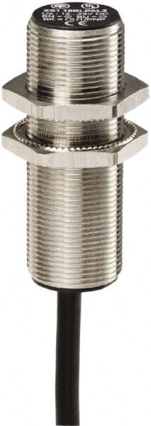 Telemecanique Sensors - PNP, NC, 5mm Detection, Cylinder, Inductive Proximity Sensor - 3 Wires, IP65, IP67, 12 VDC, 12 VDC, 24 VDC, M18x1 Thread, 53mm Long x 18mm Wide - Americas Industrial Supply