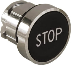 Schneider Electric - 22mm Mount Hole, Flush, Pushbutton Switch Only - Round, Black Pushbutton, Nonilluminated, Momentary (MO) - Americas Industrial Supply