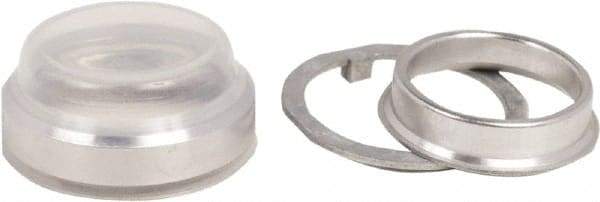 Schneider Electric - Pushbutton Switch Boot - Clear, Round Button, Nonilluminated - Americas Industrial Supply